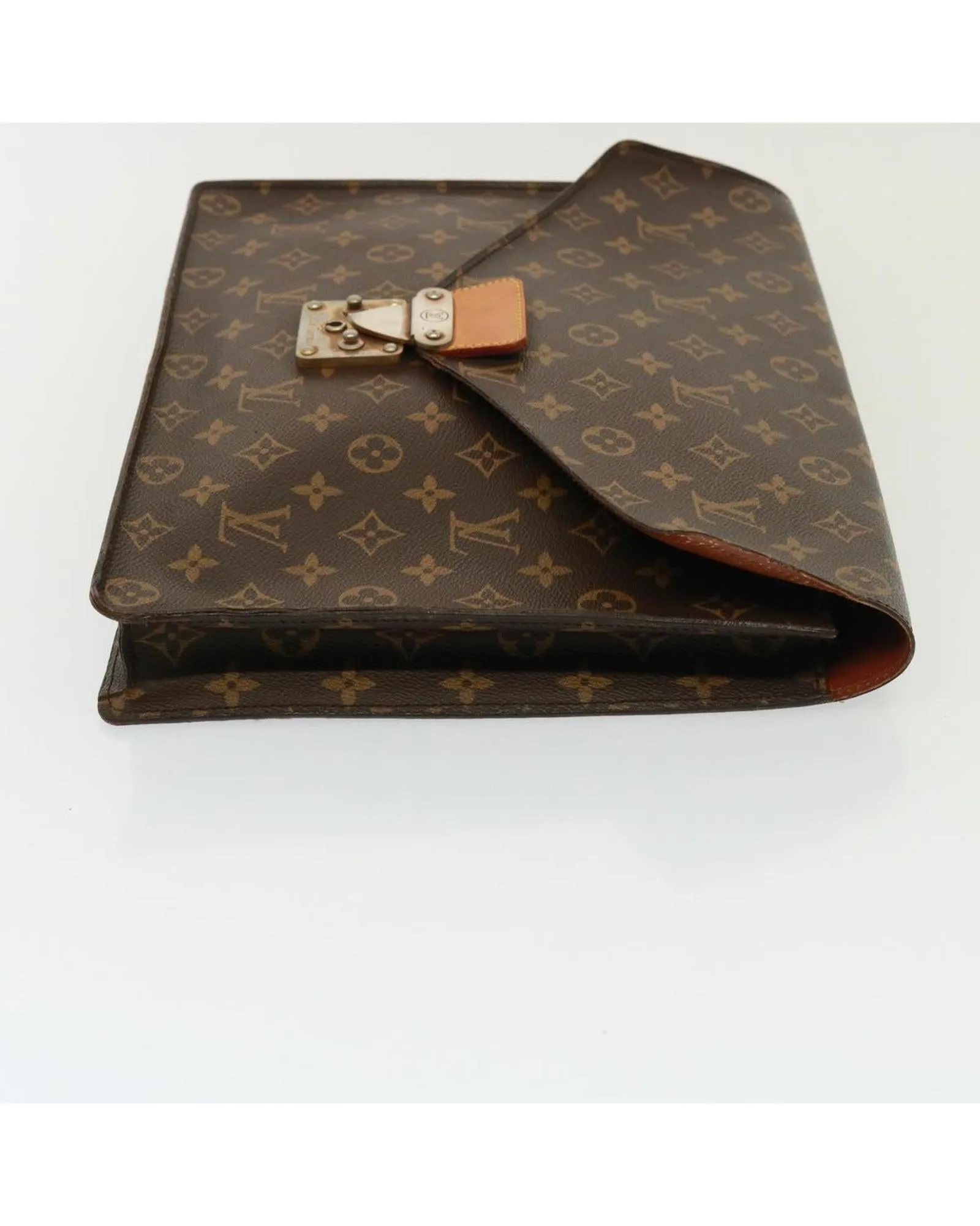 Monogram Canvas Briefcase with Classic Design