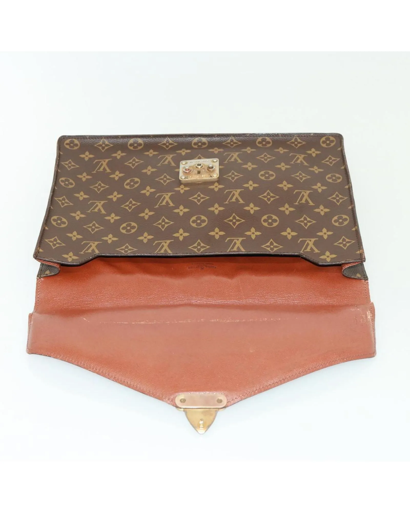 Monogram Canvas Briefcase with Classic Design