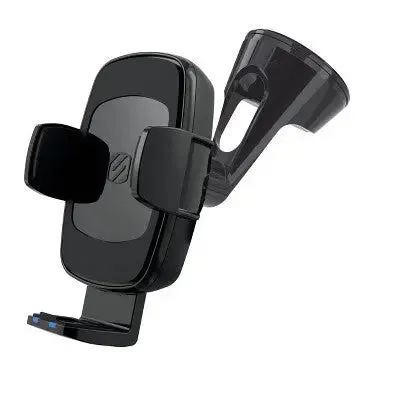 New - Scosche StuckUp Universal Qi Charger Window/Dash/Vent Mount - Black