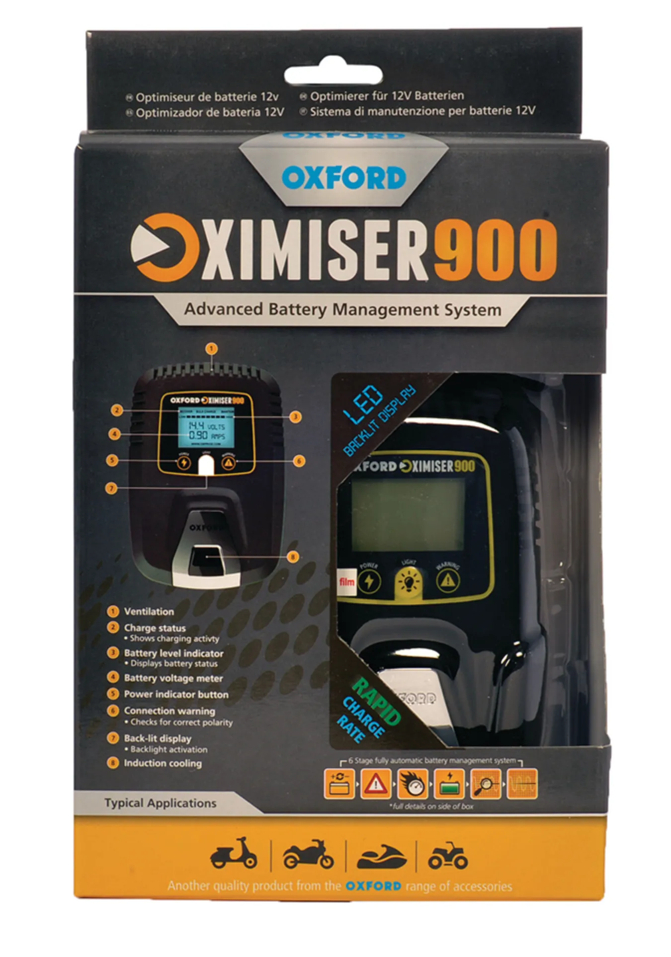 Oximiser 900 Battery Charger Essential Battery Management System