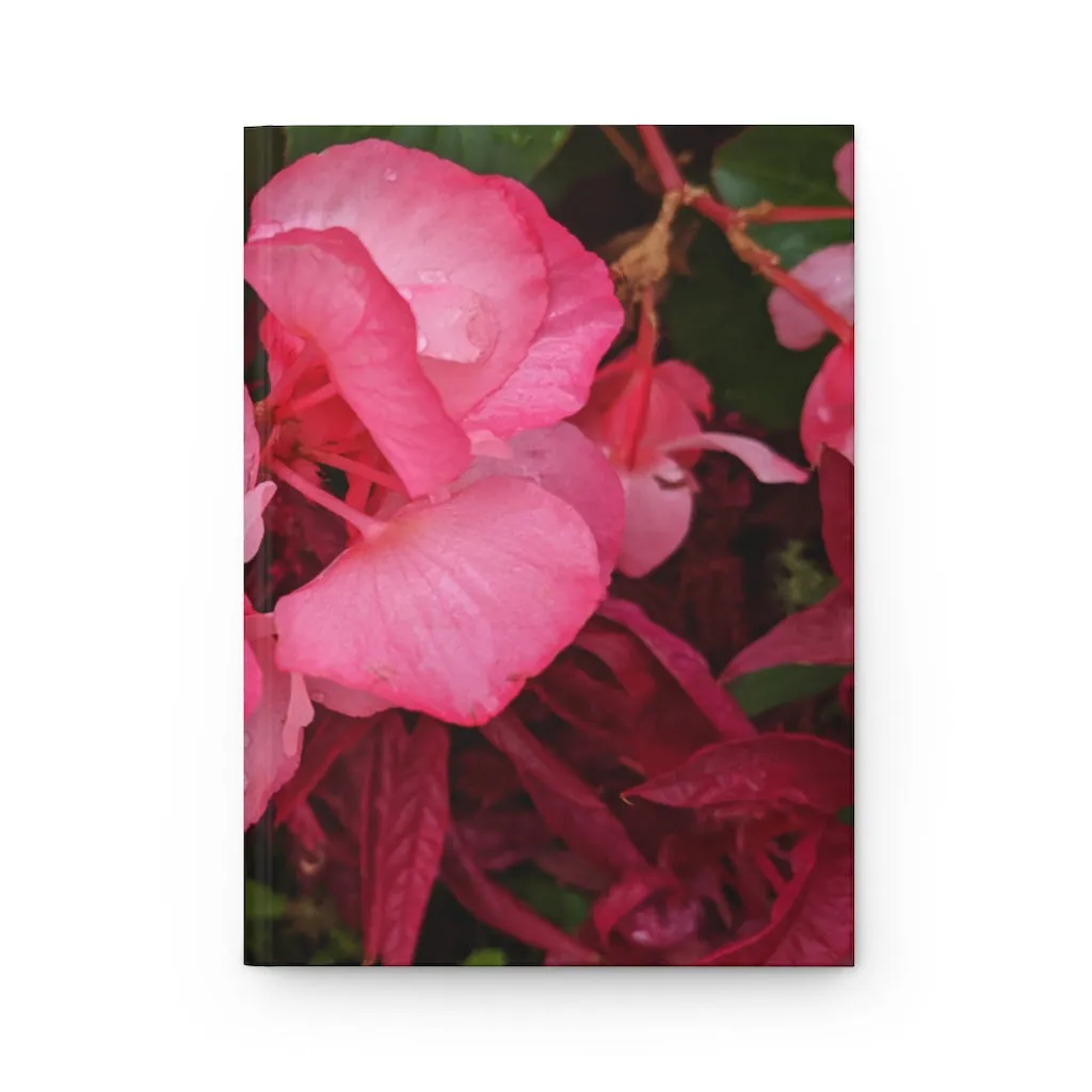 Pink Flowers Hardcover Journal Matte