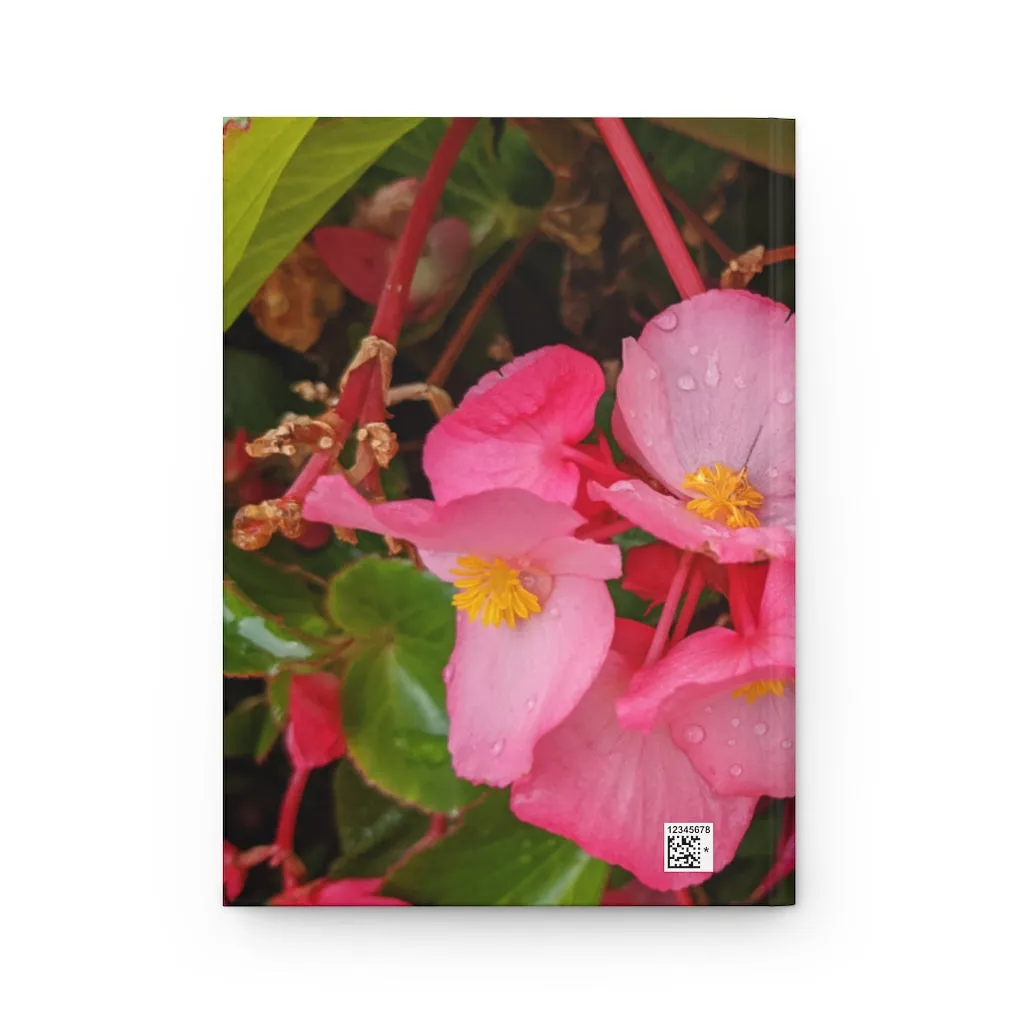 Pink Flowers Hardcover Journal Matte