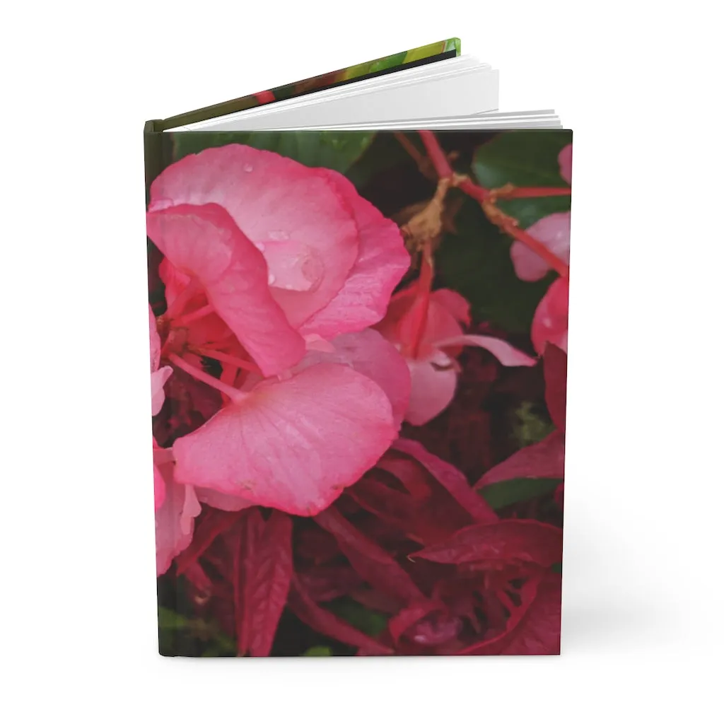 Pink Flowers Hardcover Journal Matte