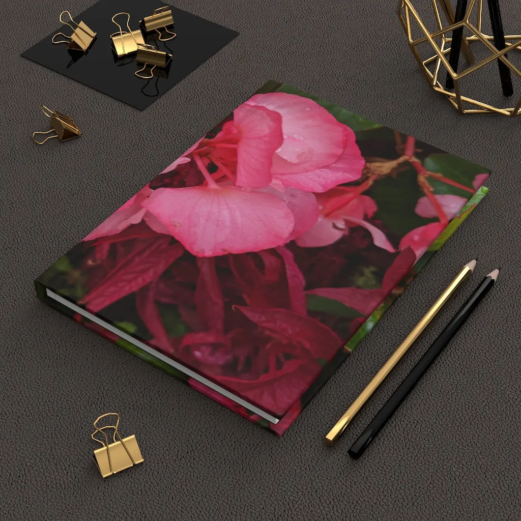 Pink Flowers Hardcover Journal Matte