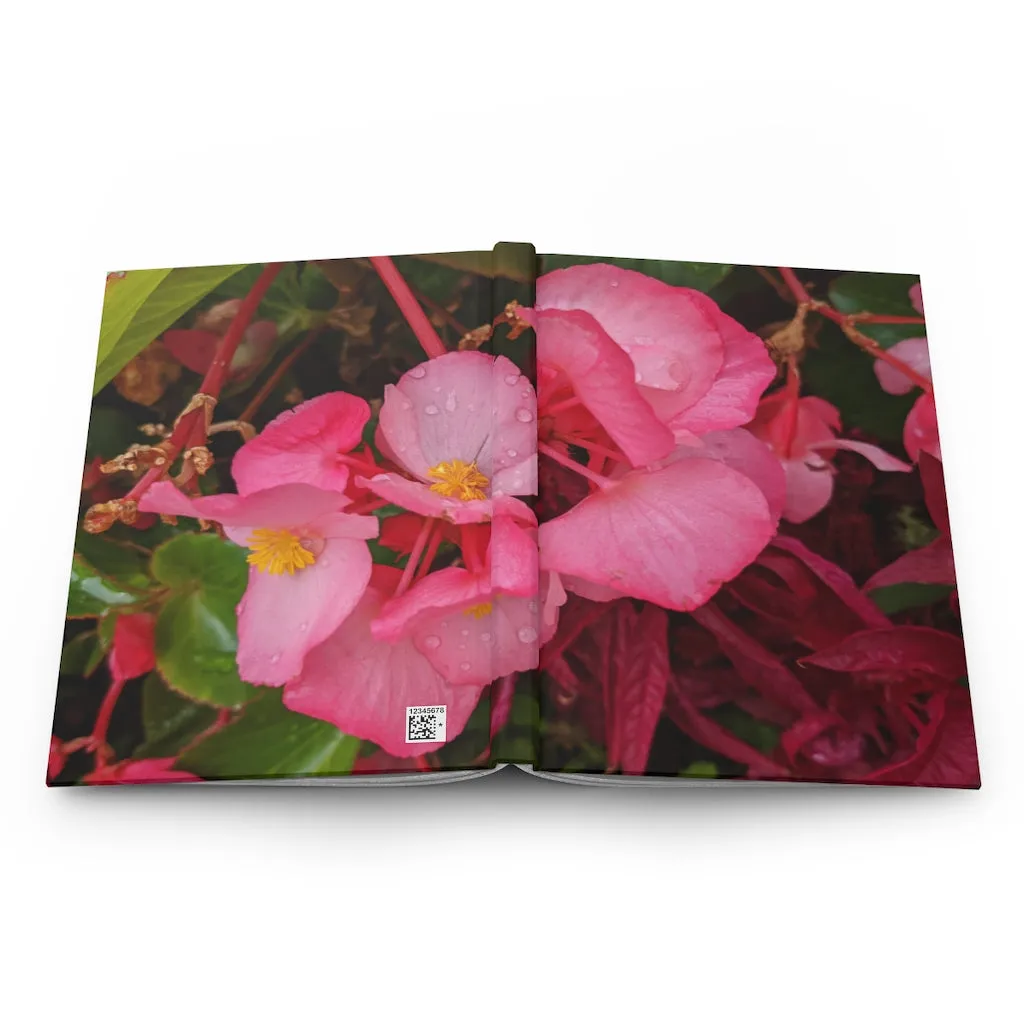 Pink Flowers Hardcover Journal Matte