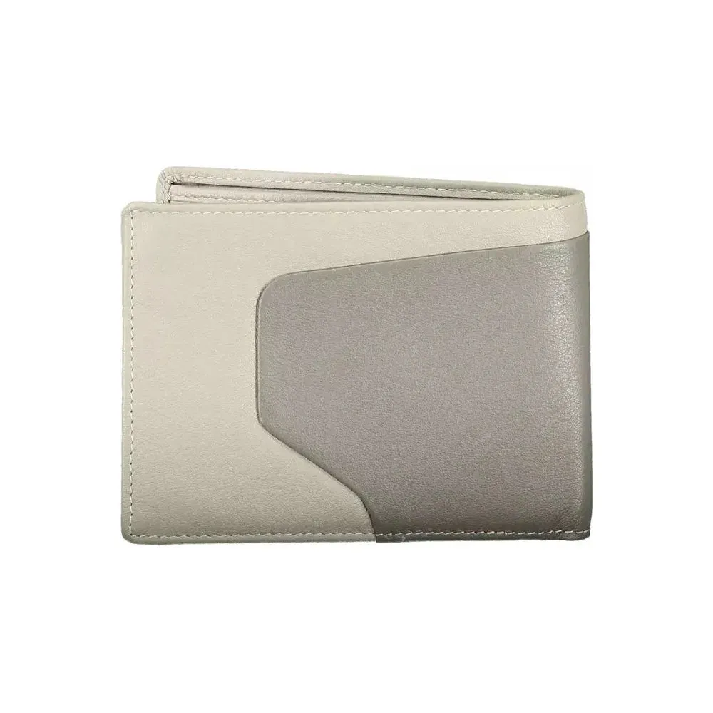 Piquadro Sleek Bi-Fold Leather Wallet with RFID Block