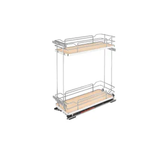 Rev-A-Shelf / 5322-BCSC-8-MP / Two-Tier Sold Surface Pullout Organizers w/ Soft-Close