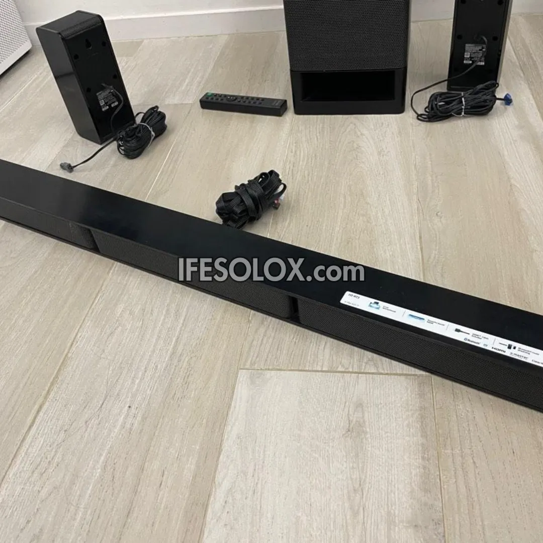 SONY HT-RT3 5.1Ch 600W Smart Bluetooth Sound Bar with Active Subwoofer and Wired Rear speakers - Foreign Used