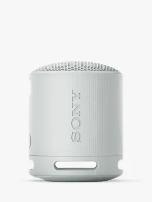 Sony SRSXB100H Waterproof Compact Bluetooth Wireless Speaker, Light Grey