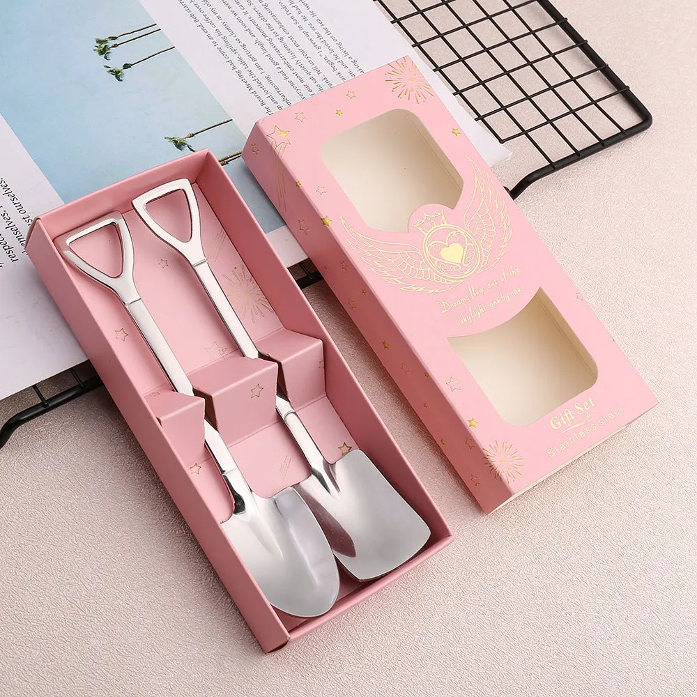 Stainless Steel Flat Spoon Sorbet Spoon