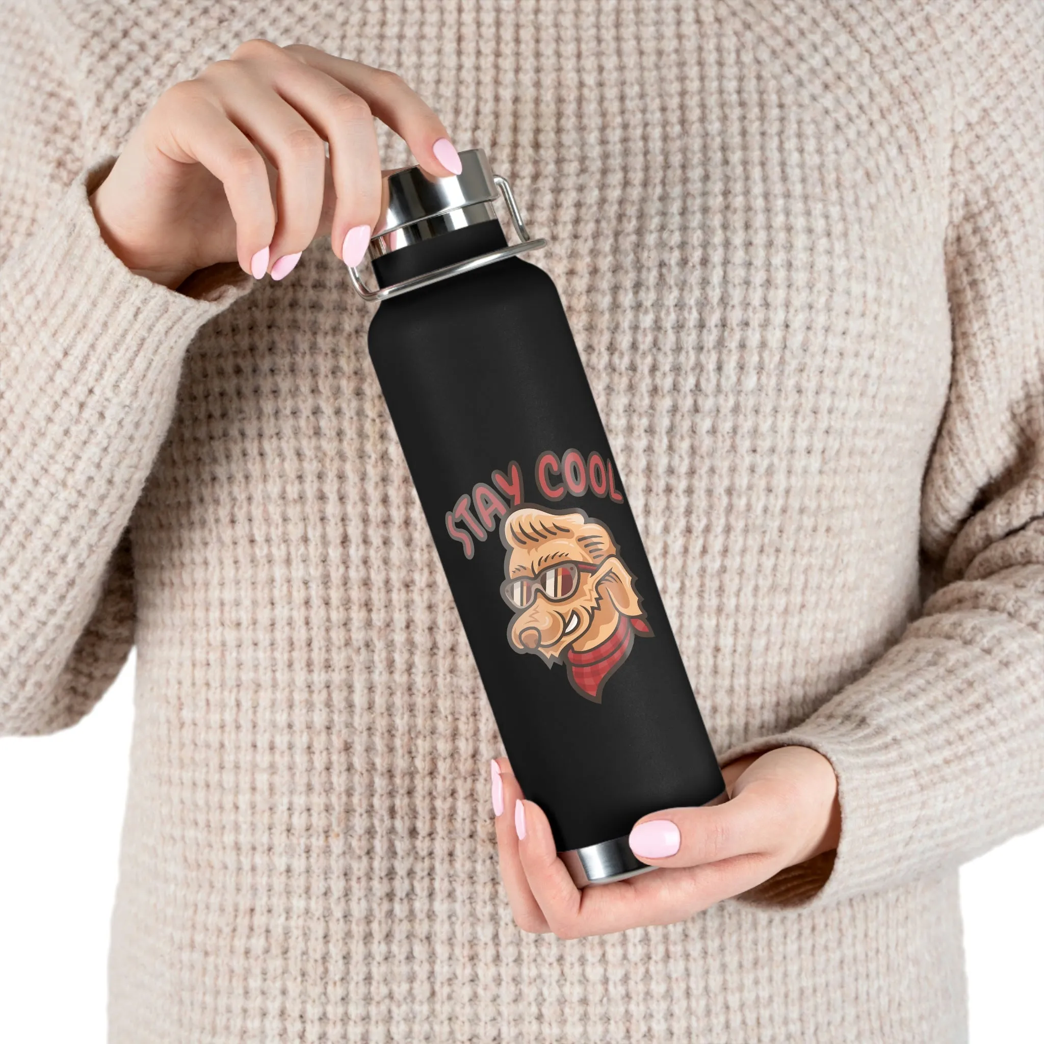 Stay Cool Dog POD Copper Vacuum Insulated Bottle, 22ozCopper Vacuum Insulated Bottle, 22oz