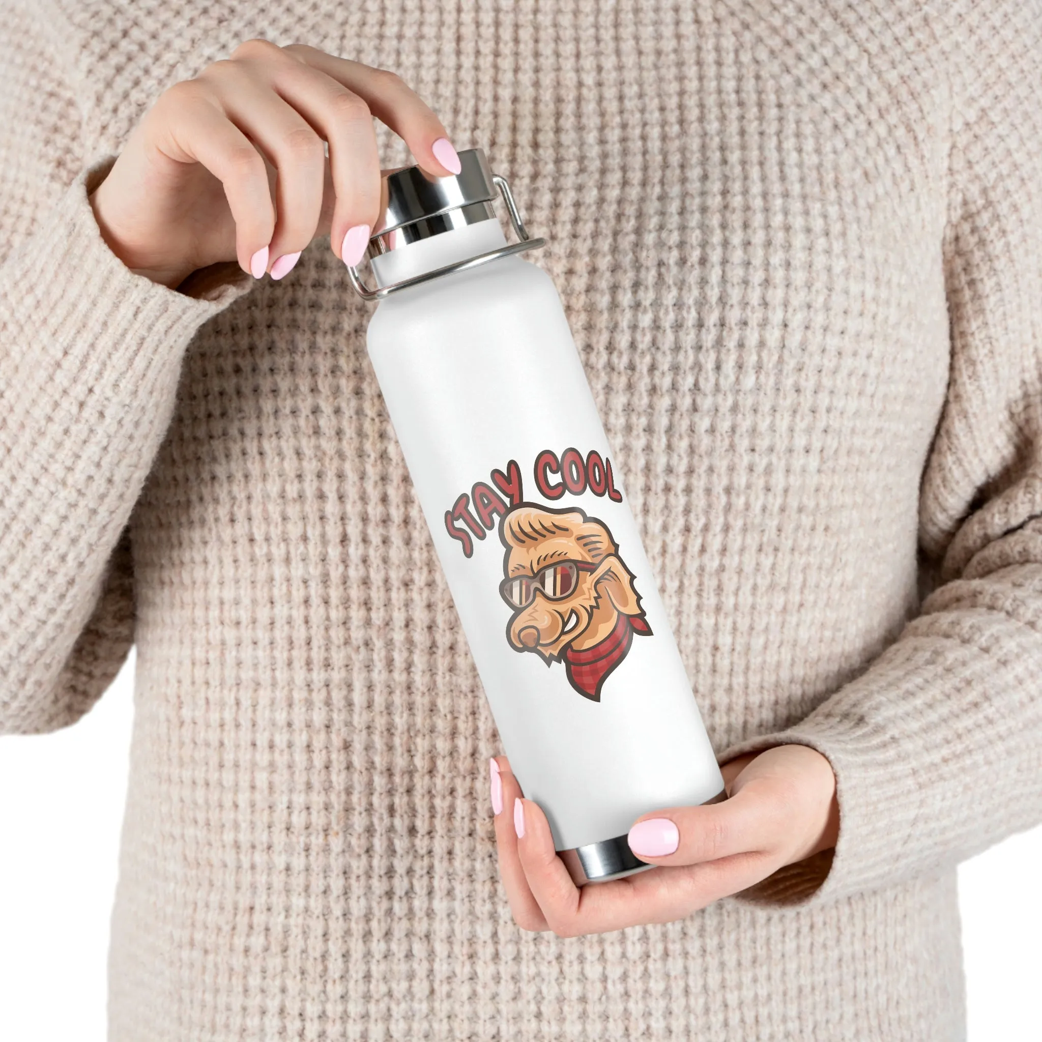 Stay Cool Dog POD Copper Vacuum Insulated Bottle, 22ozCopper Vacuum Insulated Bottle, 22oz