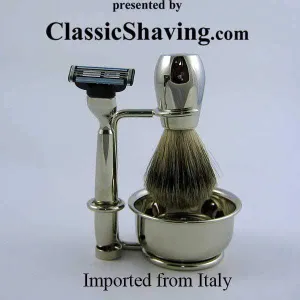 Swissco 5-Piece Shave Set Nickel Mach III