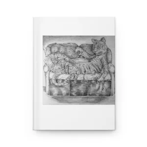 Tiger on a Couch Hardcover Journal Matte