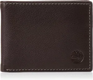 Timberland Men's Wellington RFID Leather Bifold Wallet Trifold Wallet Hybrid