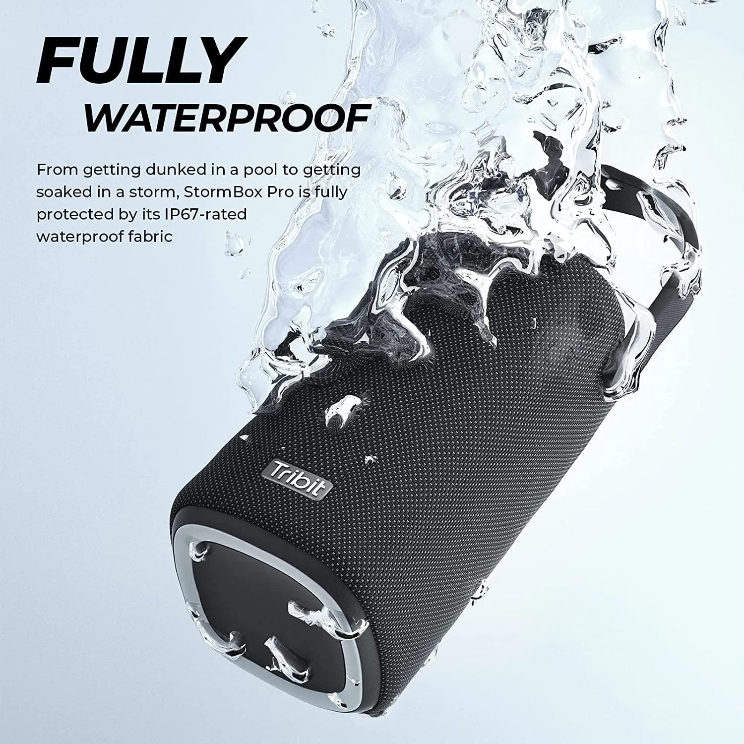 Tribit Stormbox Pro Portable Bluetooth Speaker with High Fidelity 360° Sound Quality, 3 Drivers with 2 Passive Radiators, Exceptional Built-In Xbass, 24H Battery Life, IP67 Waterproof for Outdoors