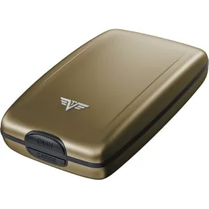 TRU VIRTU Aluminum Wallet Oyster Cash & Cards - Nappa Taupe