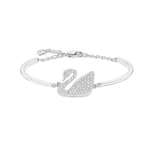 Yellow Chimes A5 Grade Crystal Classic Love Symbol-Swan Bracelet for Women and Girls